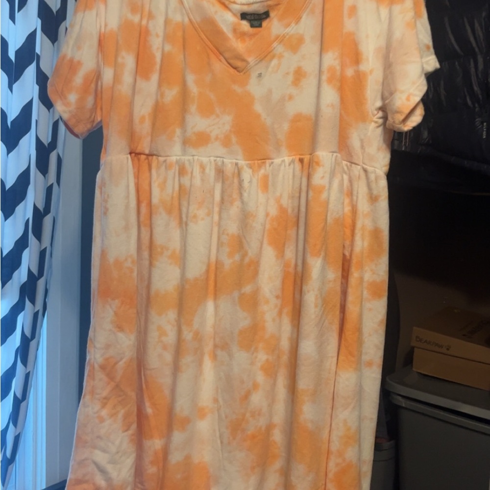 Women’s Wild Fable Orange and White Top